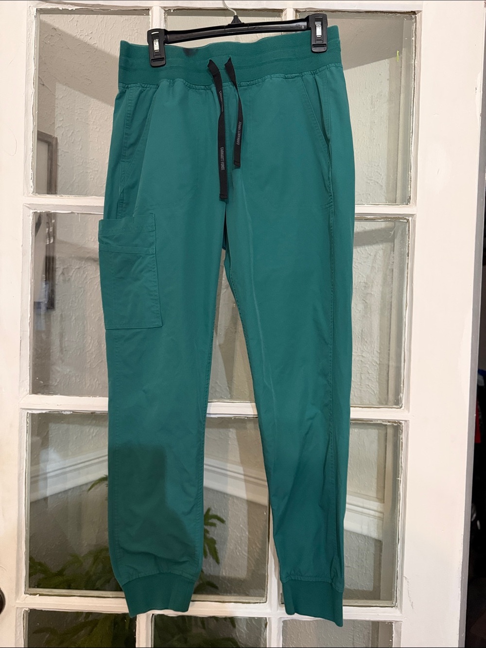Carhartt Force Women Teal Scrubs with Utility Pocket